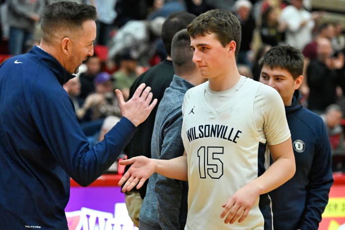 a Wilsonville Redmond 5A Oregon boys basketball quarterfinal 2024 Leon Neuschwander 63
